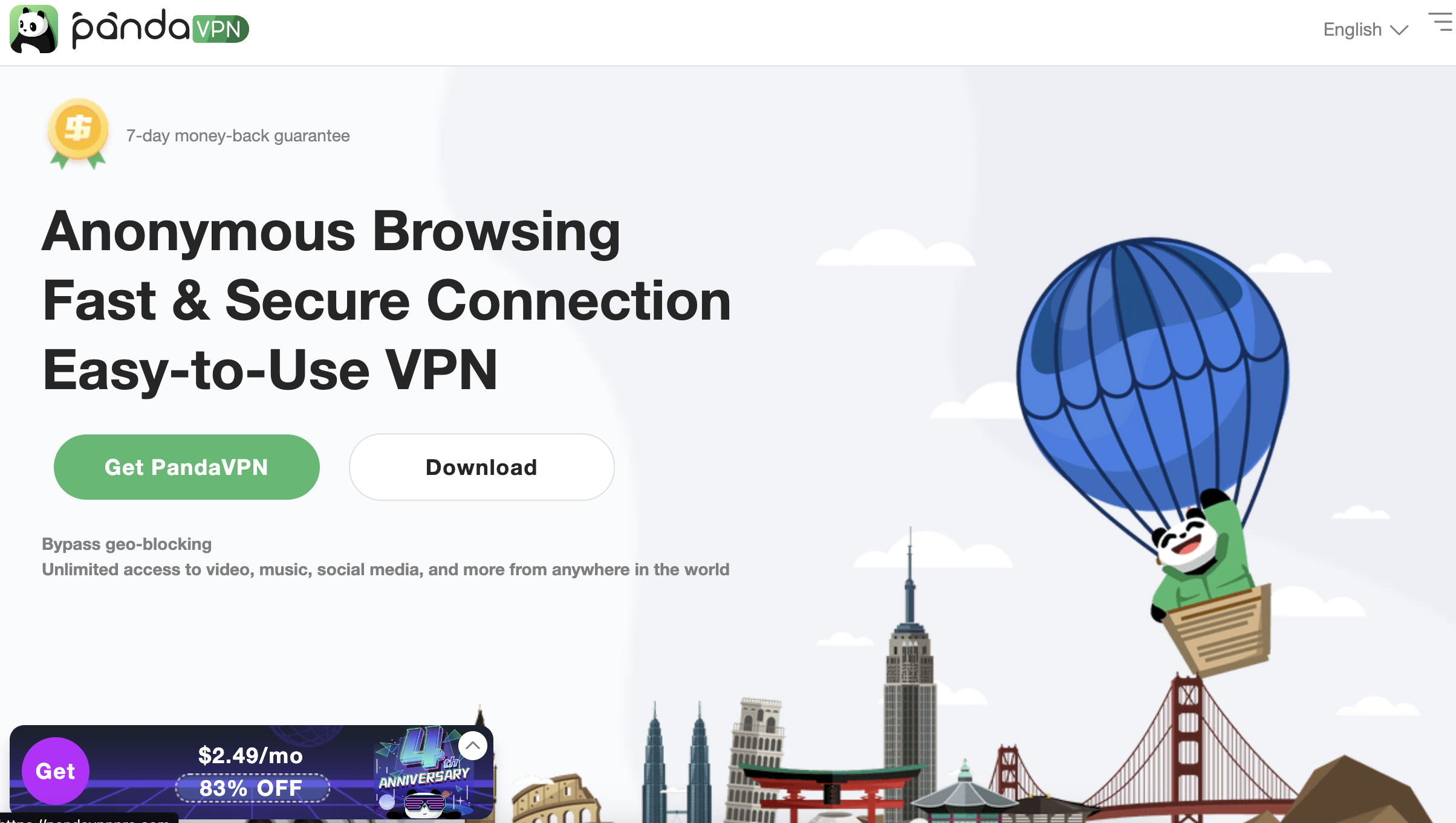 pandavpn screenshot